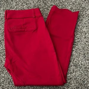 JCrew Red Winnie Pant